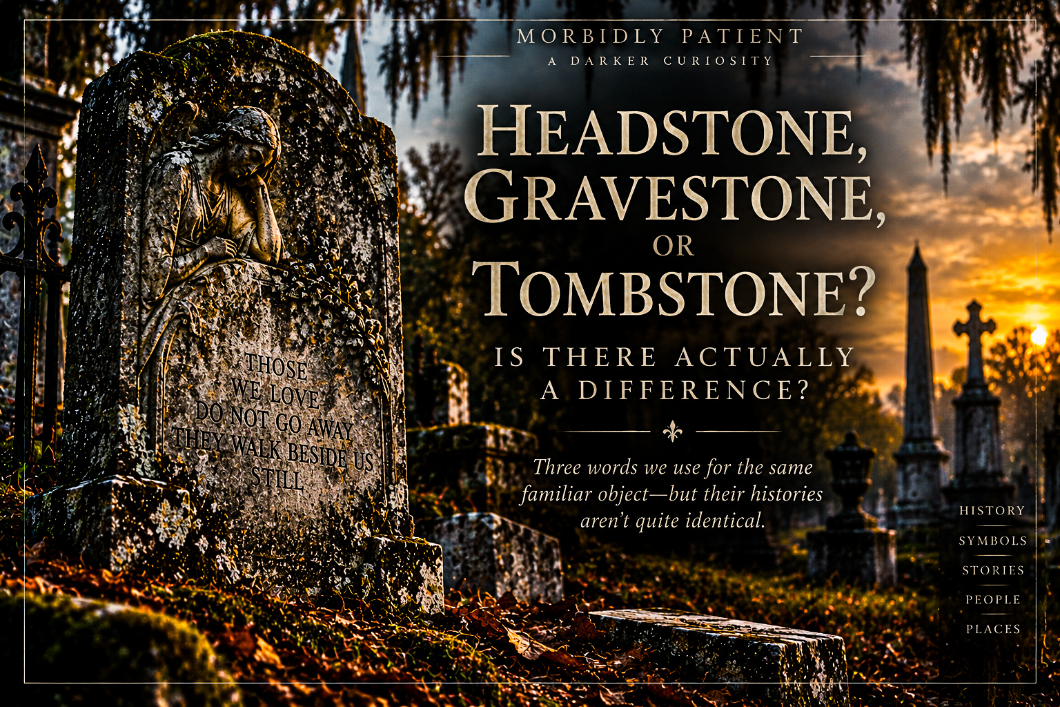 Headstone, Gravestone, or Tombstone: Is There Actually a Difference?